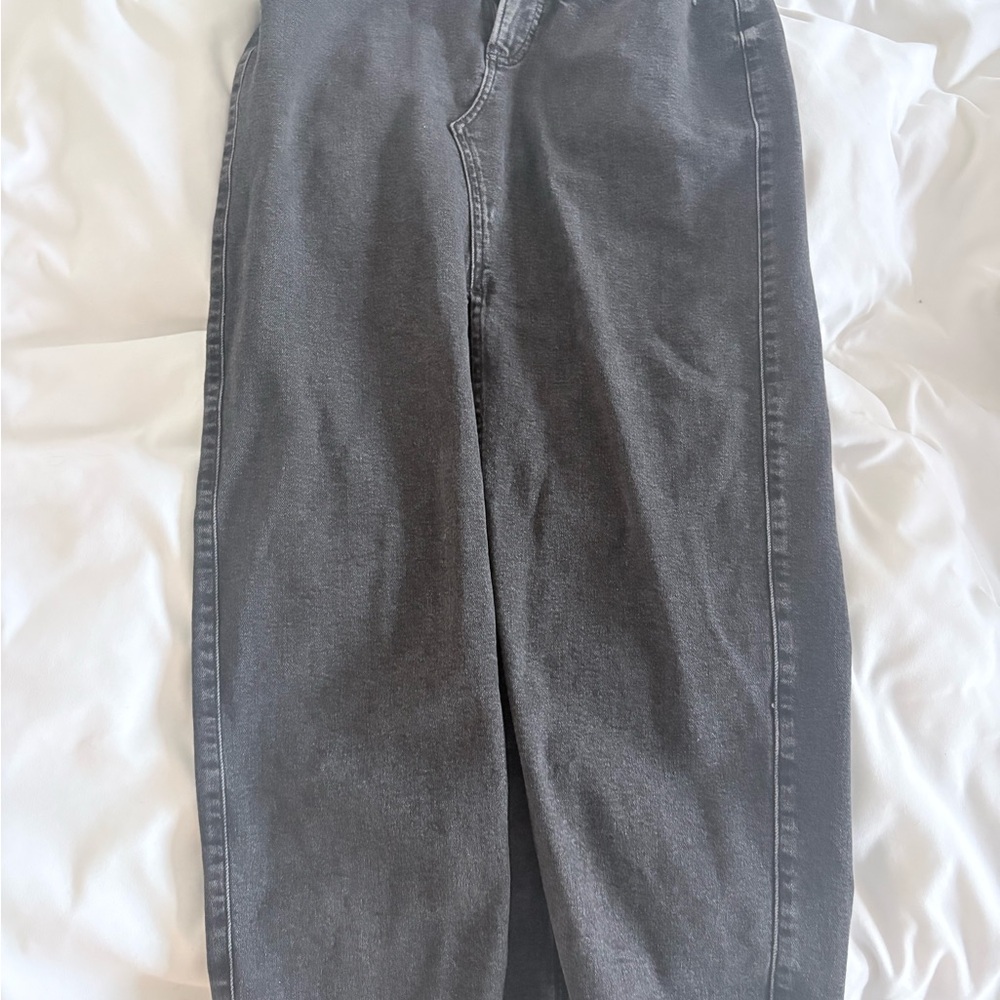 Express Black Jean midi skirt